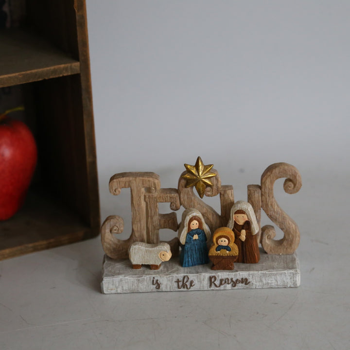 Decorative Christmas Nativity figure made of resin