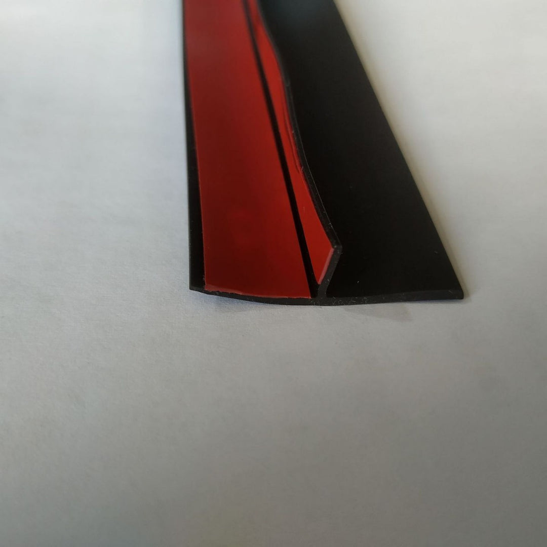 T-profile door bottom seal for glass and wooden doors