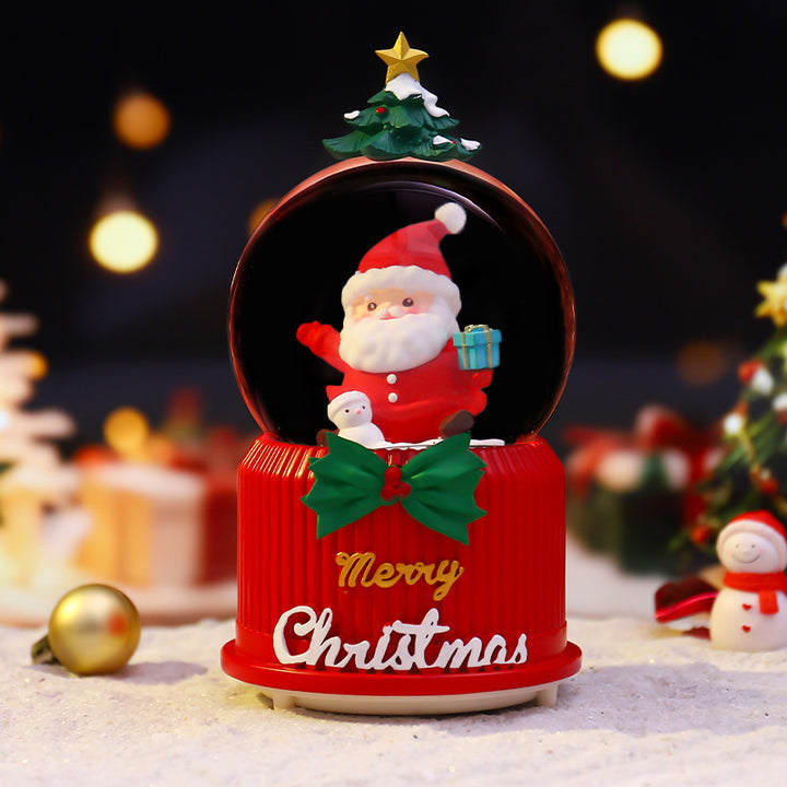 Christmas Snow Globe with Light and Music