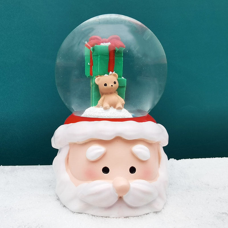 Mini snow globe with light effect