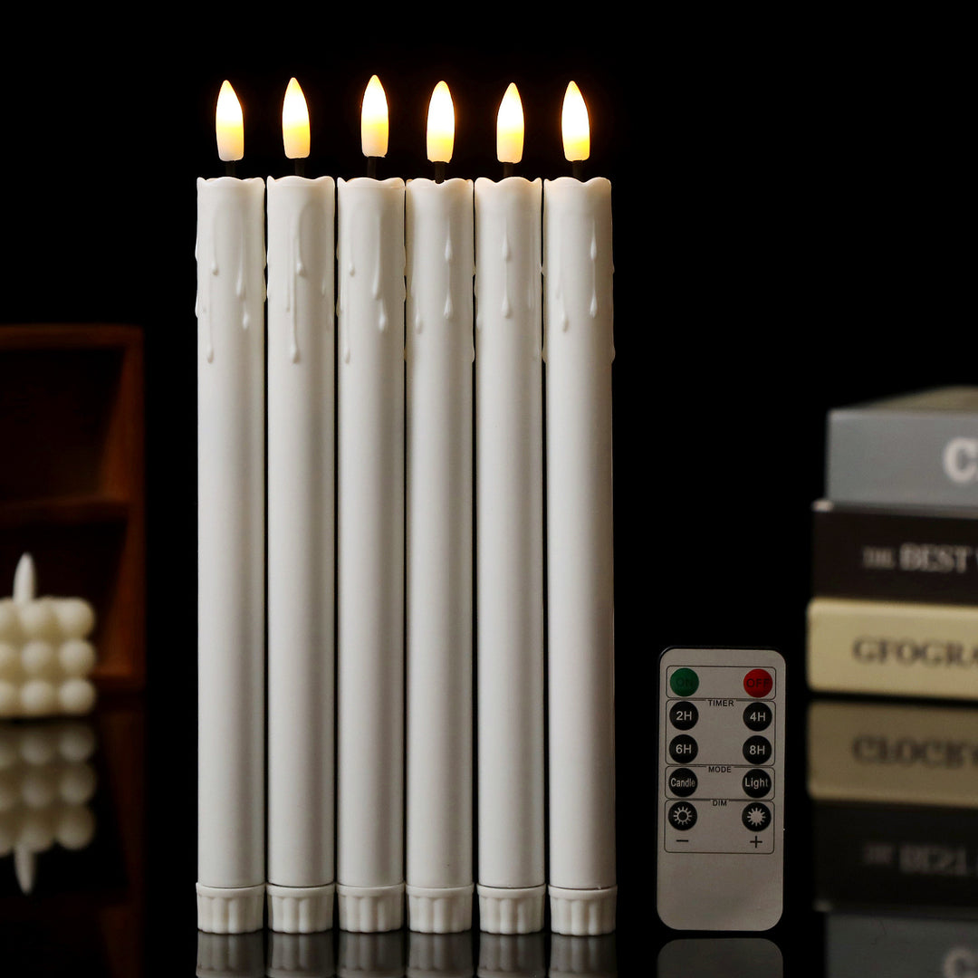 LED decorative candle with deceivingly real flicker effect