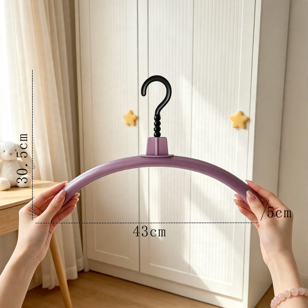 Clothes hanger with forest motif, shape-stable, scratch-free