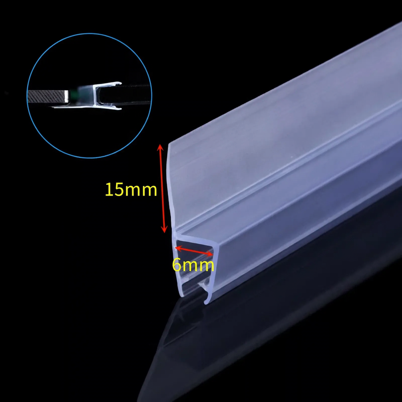 Magnetic seal strip for glass doors