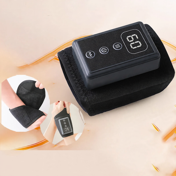Wrist warm massage device with timer