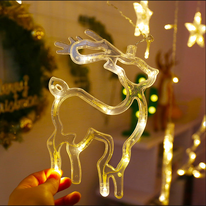 LED Christmas Curtain String Lights