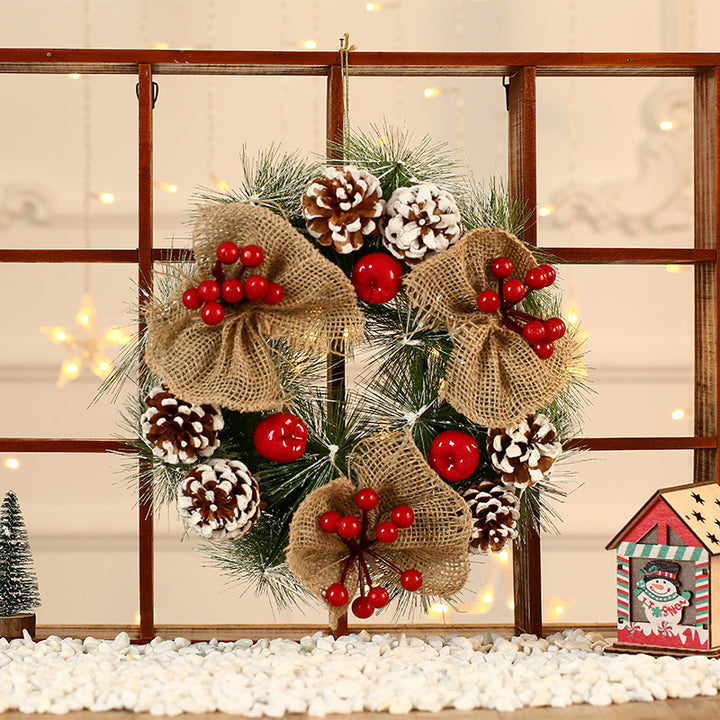 Decorative Christmas wreath with balls