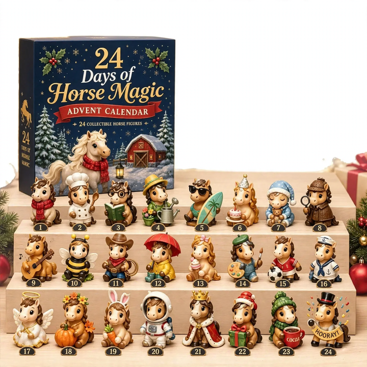 Christmas Advent Calendar with Cat Ornaments