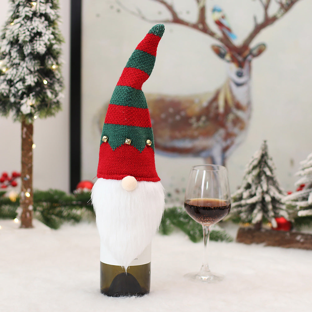 Christmas Elf Bottle Cover, Polyester
