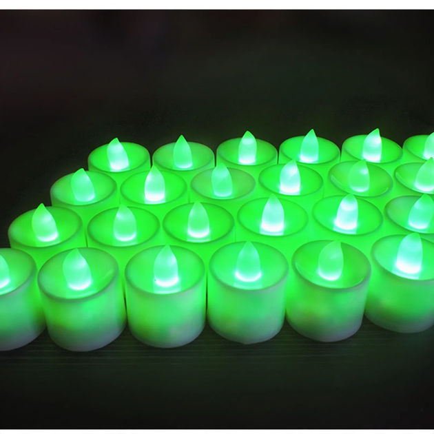 LED decorative candle made of PP, various light effects