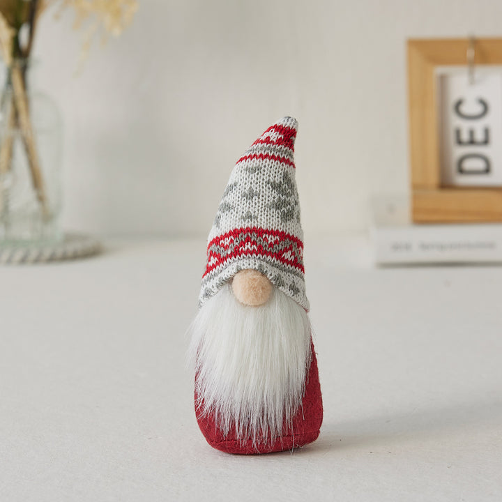 Christmas elf figure with snowflake hat