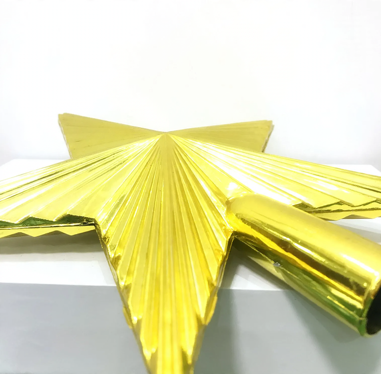 Christmas tree star, sun design, plastic