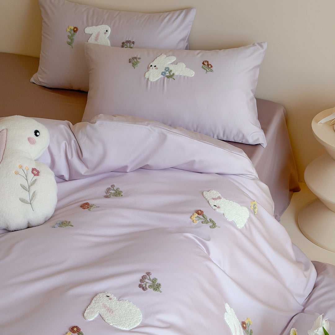 100s Long-staple cotton bedding set with embroidery