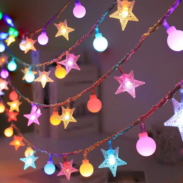 LED string lights for atmospheric indoor and outdoor lighting