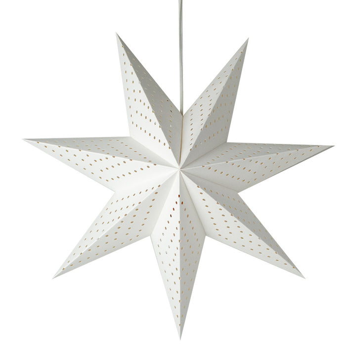 Foldable seven-ray star lampshade made of paper