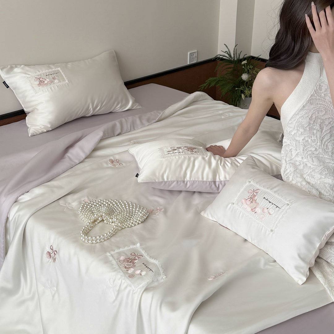 Lyocell summer blanket, 60 thread count, 4-piece
