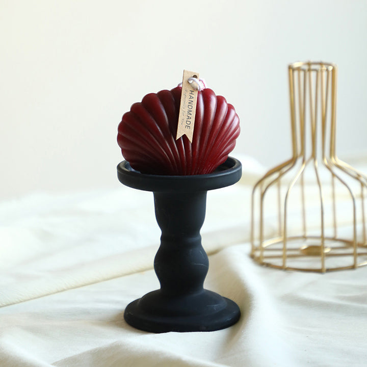 Handcrafted scented candle made from soy blend, wine red