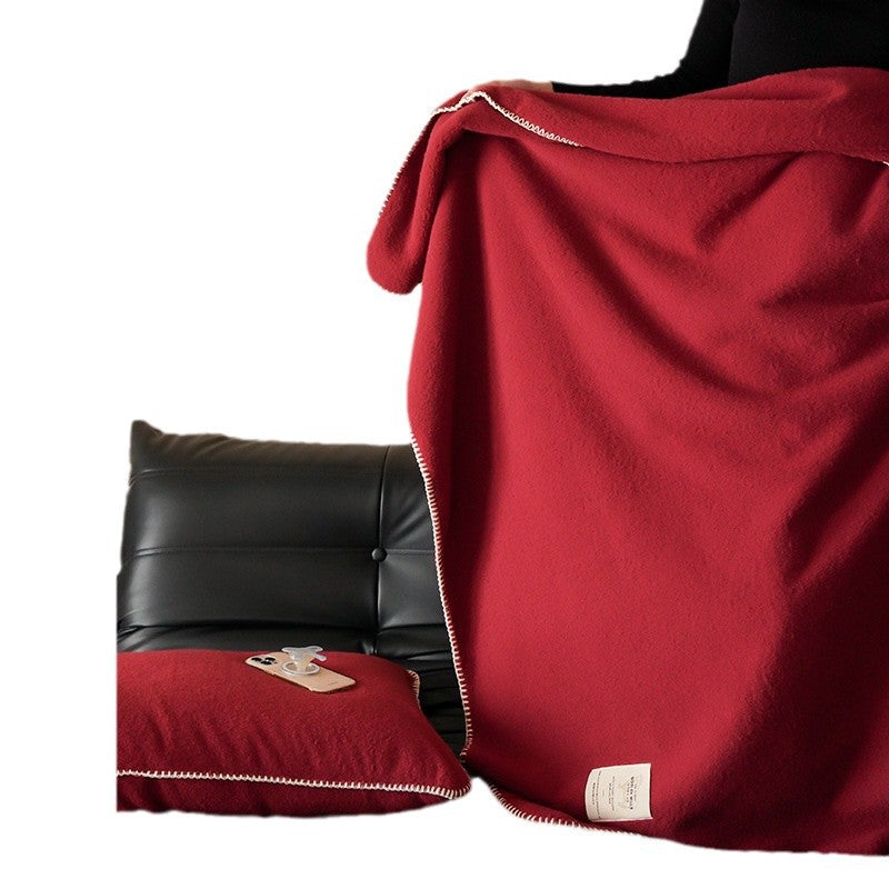 Soft living blanket in lambskin look, various colors
