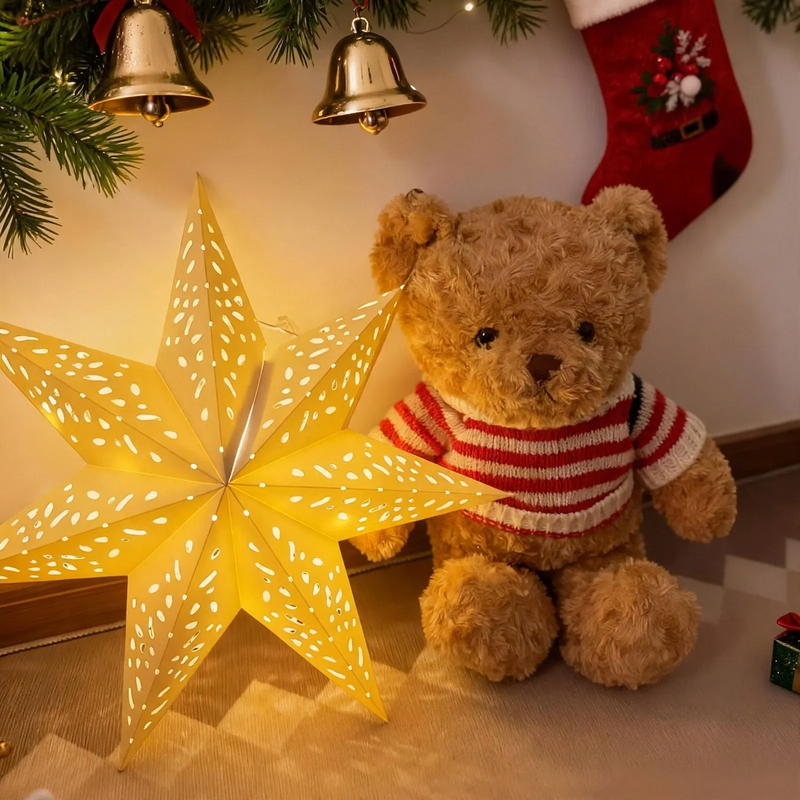 LED Christmas star for tree top with remote control