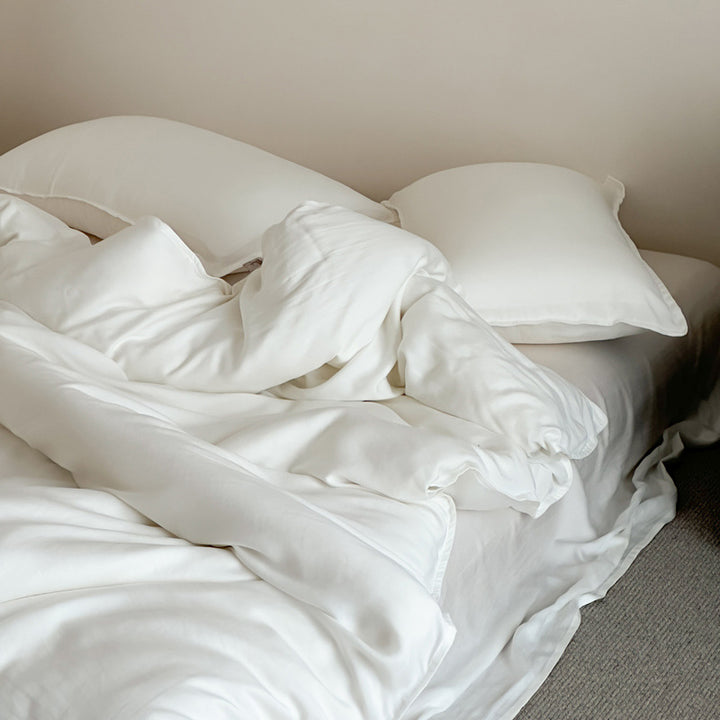 Lyocell duvet cover set, 80s, sand wash
