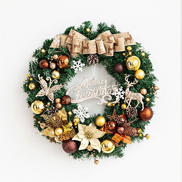 Christmas wreath made of PVC, handcrafted
