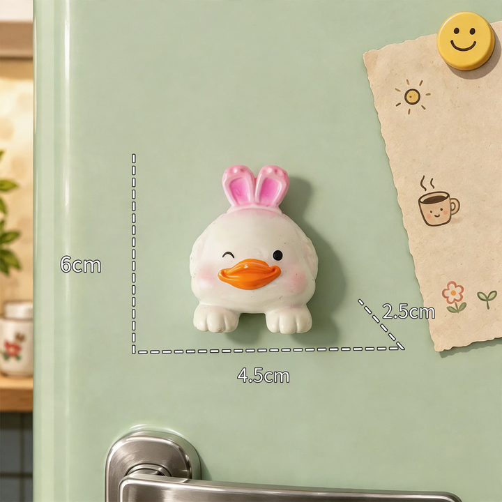 3D-tier magnets made of resin, cute designs