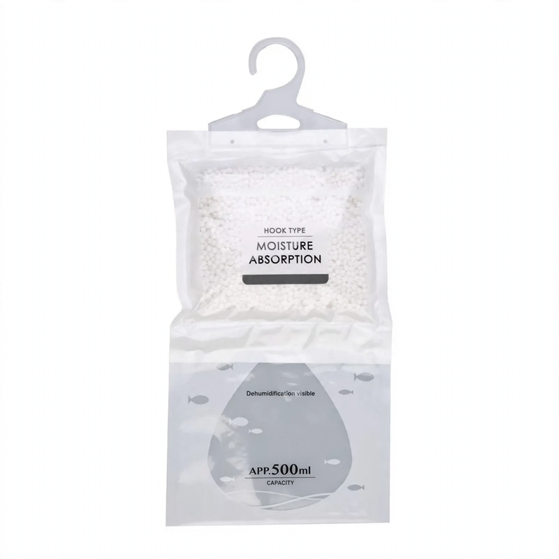 Dehumidifying bags for drawers and cabinets