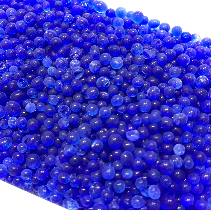 Blue silica gel desiccant, 2.5 kg