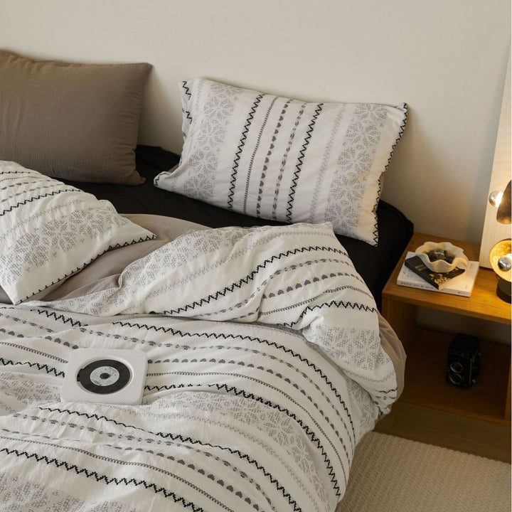 Cotton bedding set, A-class, dyeing technique, 4-piece