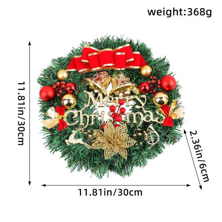 Decorative Christmas wreath made of wood