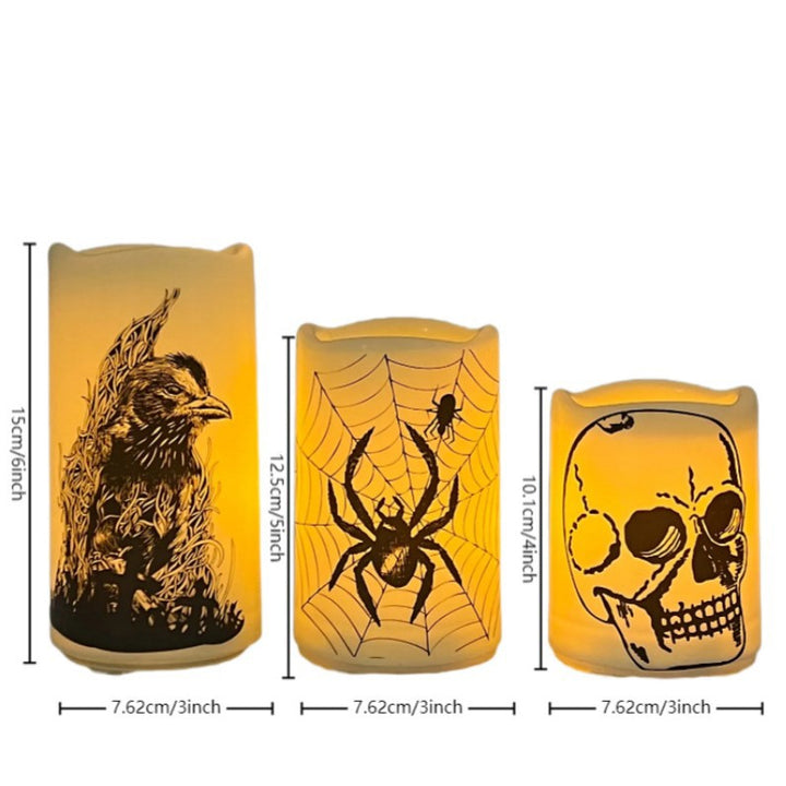 LED Candle Set with Flame Effect for Festive Decoration