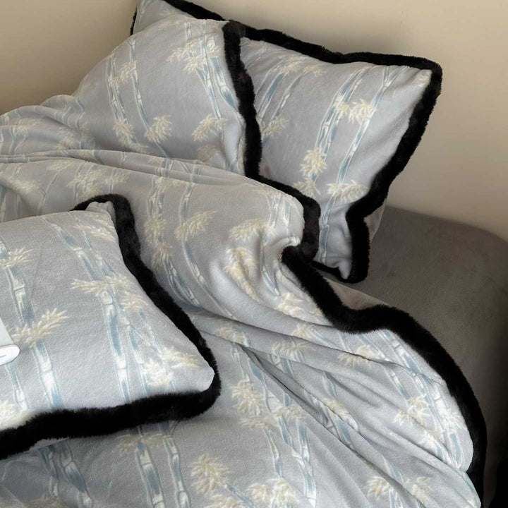 Luxurious, warm plush bedding set, 4-piece