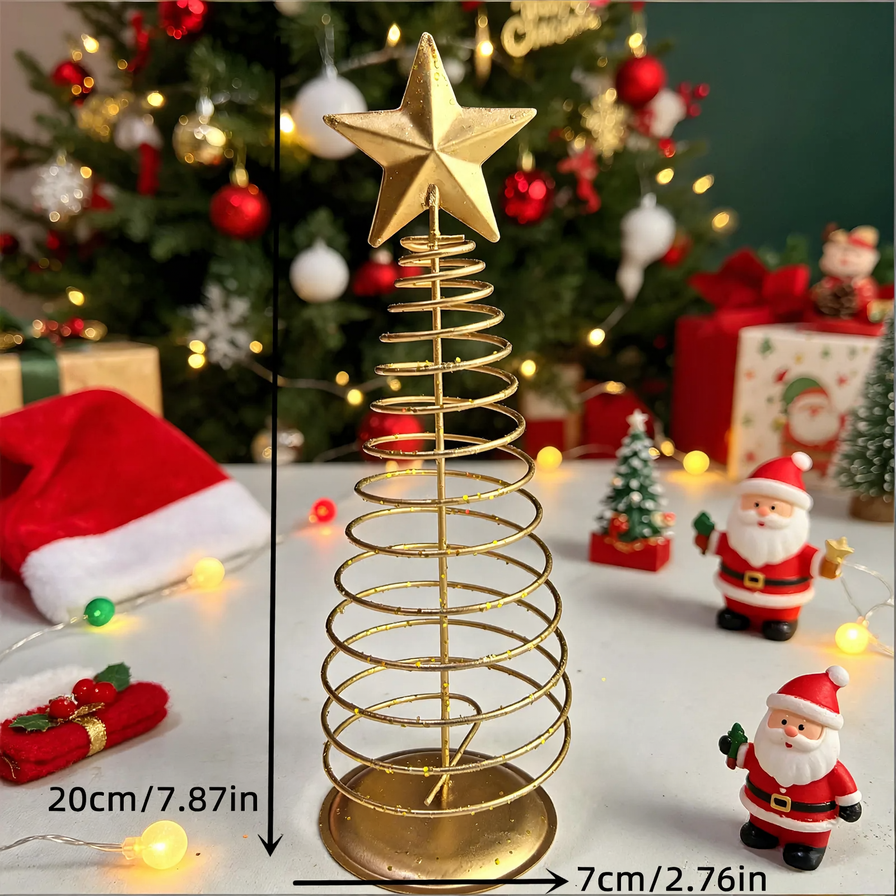 Mini Christmas tree made of wire with star