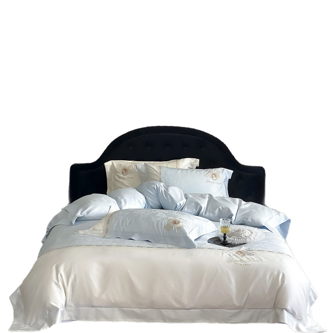 Bedding set, cotton, lace and embroidery