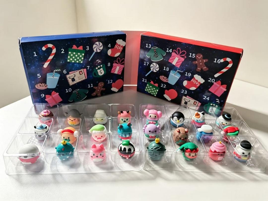 Decorative Animal Advent Calendar Box, Plastic
