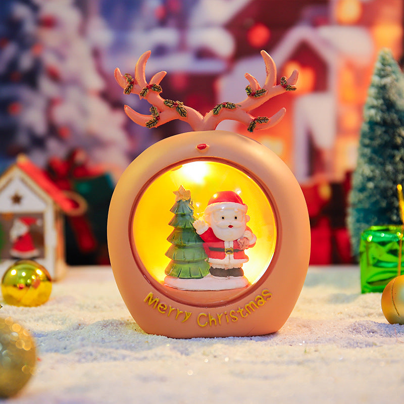 Christmas glass ball night light with star light