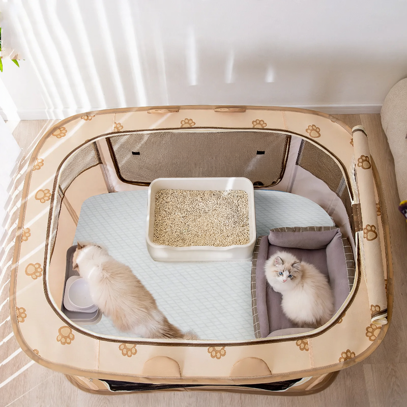 Foldable birth house for cats and small dogs
