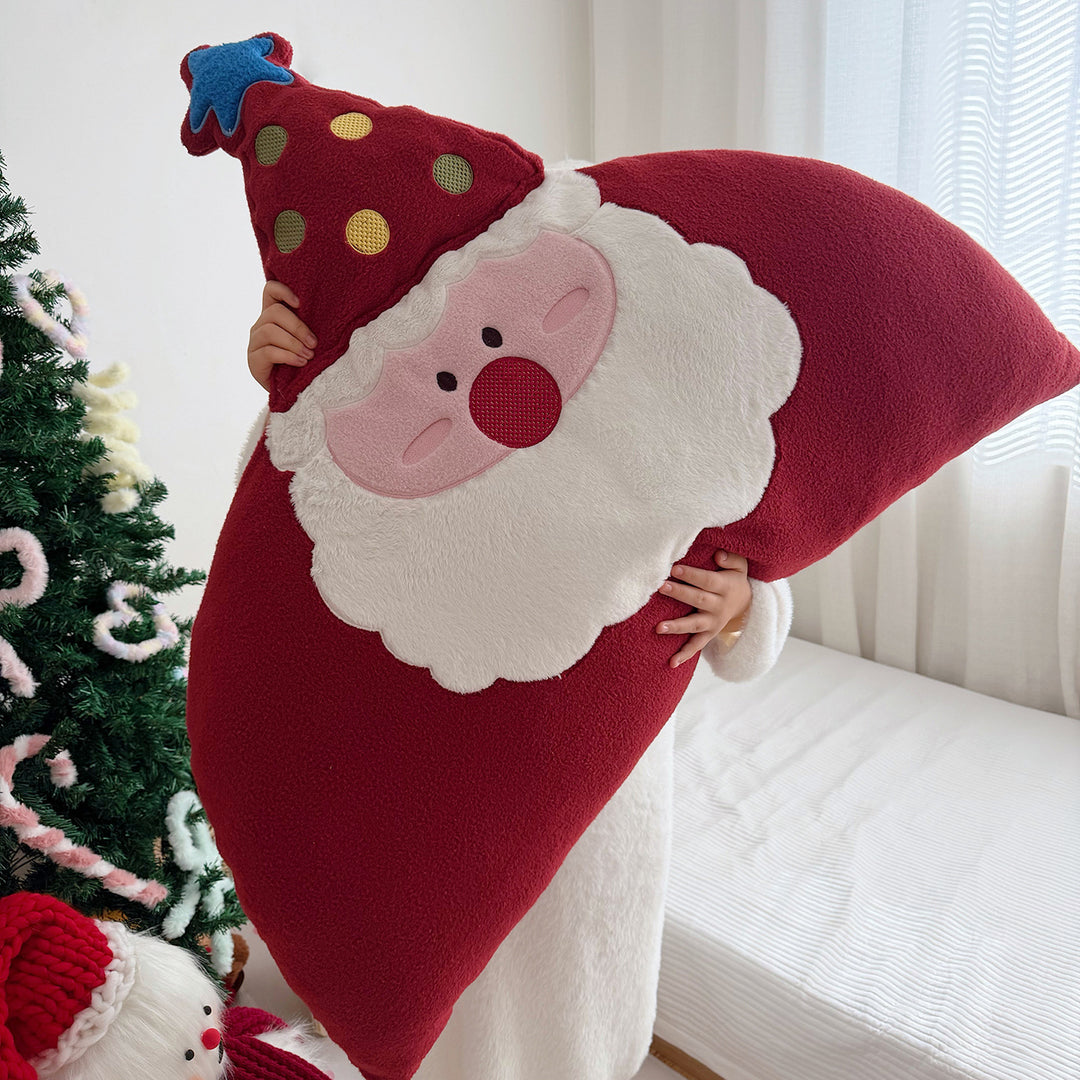 Santa Claus back cushion, plush, removable