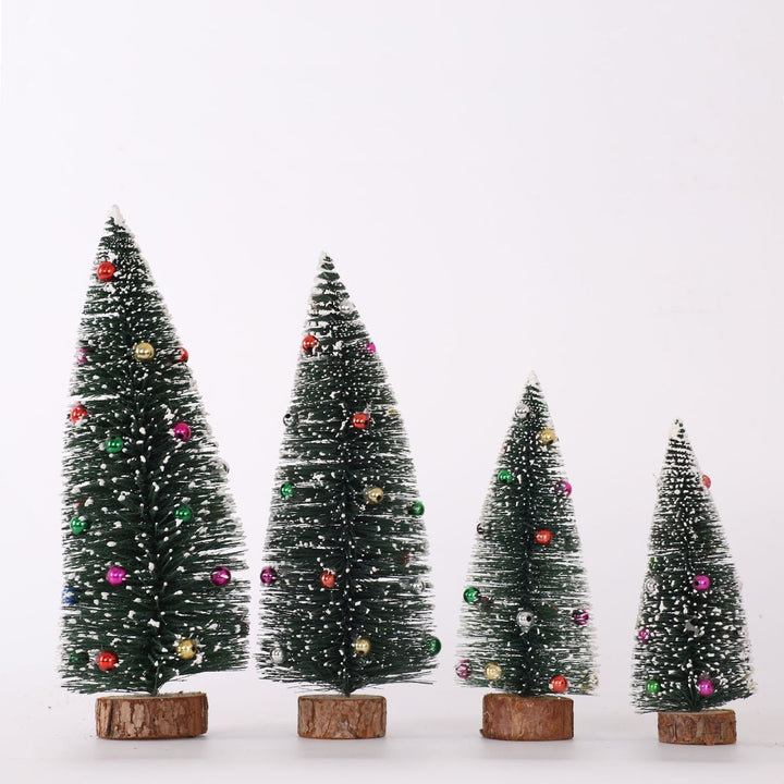 Mini Christmas tree with snow effect