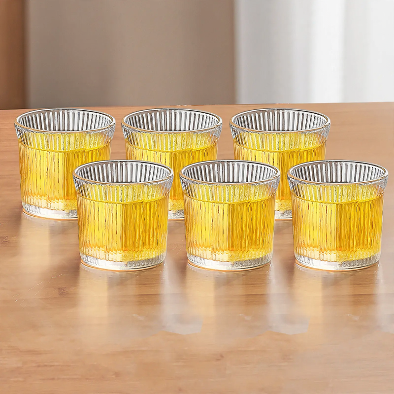 Glass set, hammered texture, 101–200 ml
