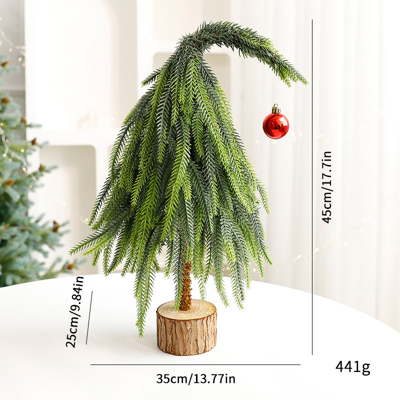 Decorative Mini Christmas Trees in Pot
