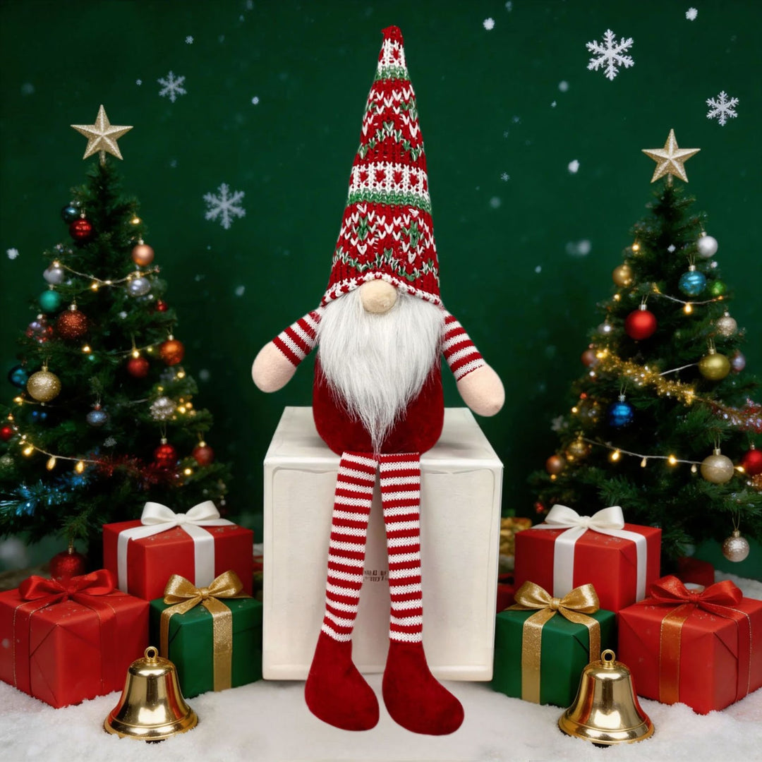 Christmas Elf with Long Legs, Knit Design