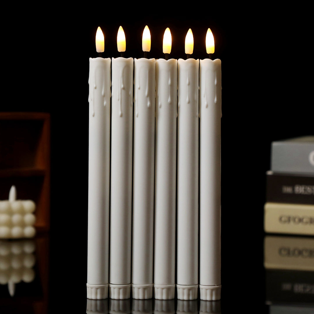 LED decorative candle with deceivingly real flicker effect