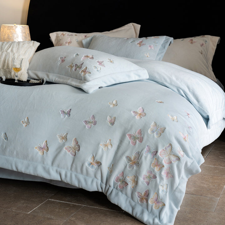 Milk fiber bedding set, 4-piece, winter