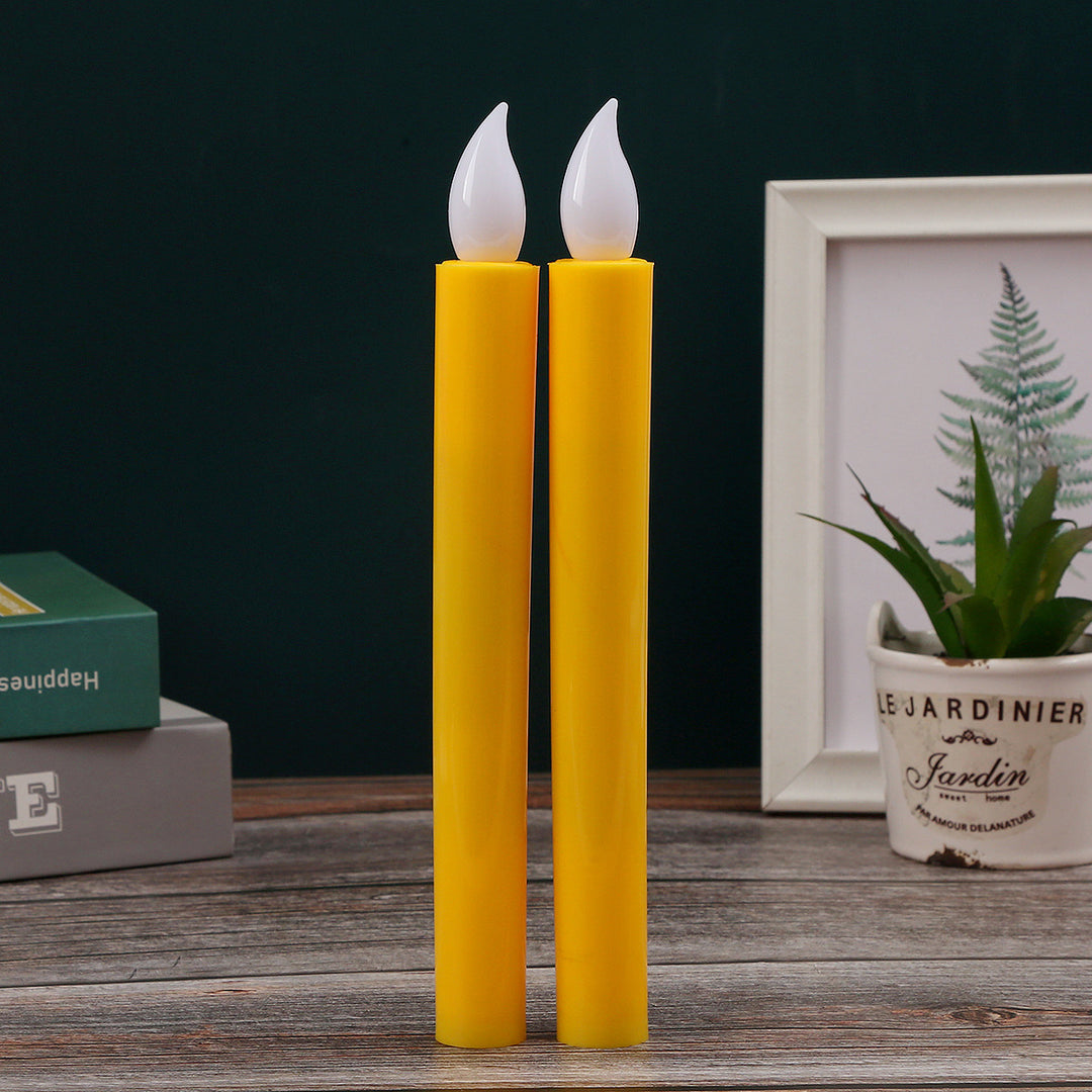 Cylindrical LED stick candle made of plastic