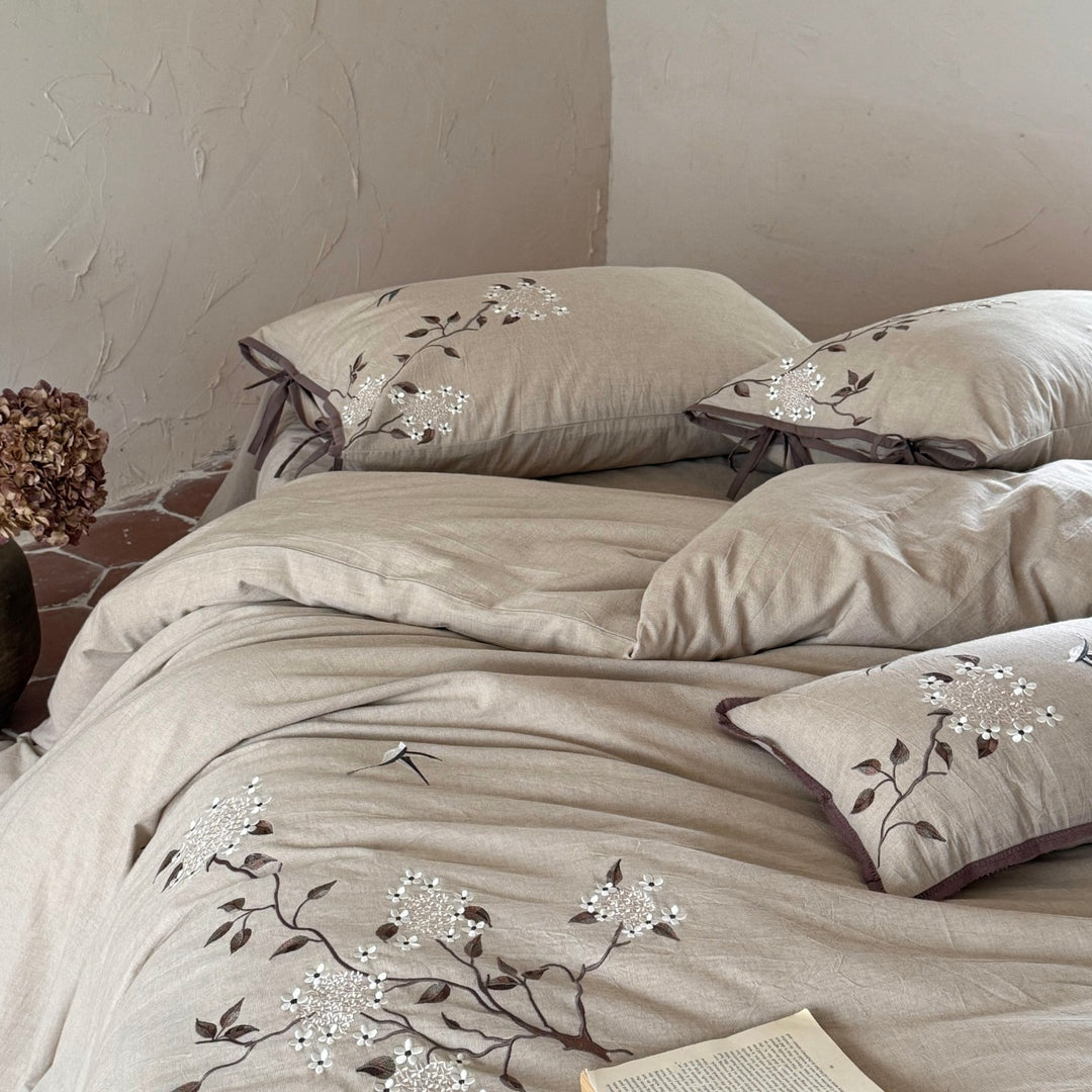 High-quality bedding set made of cotton-linen blend