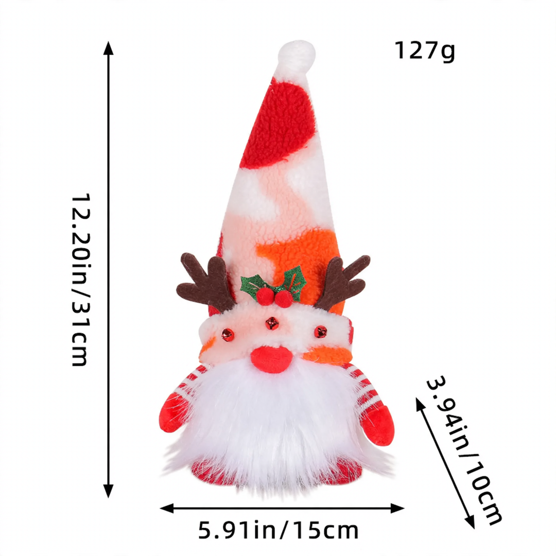 Bright Christmas Elf Figure with Sequins
