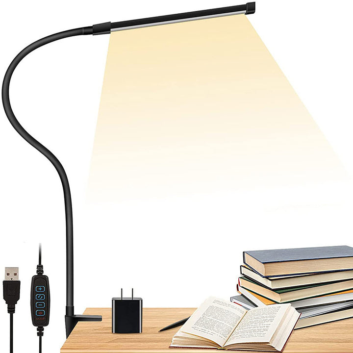 LED clamp lamp with long arm, 60 cm