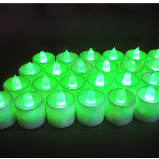 LED decorative candle made of PP, various light effects