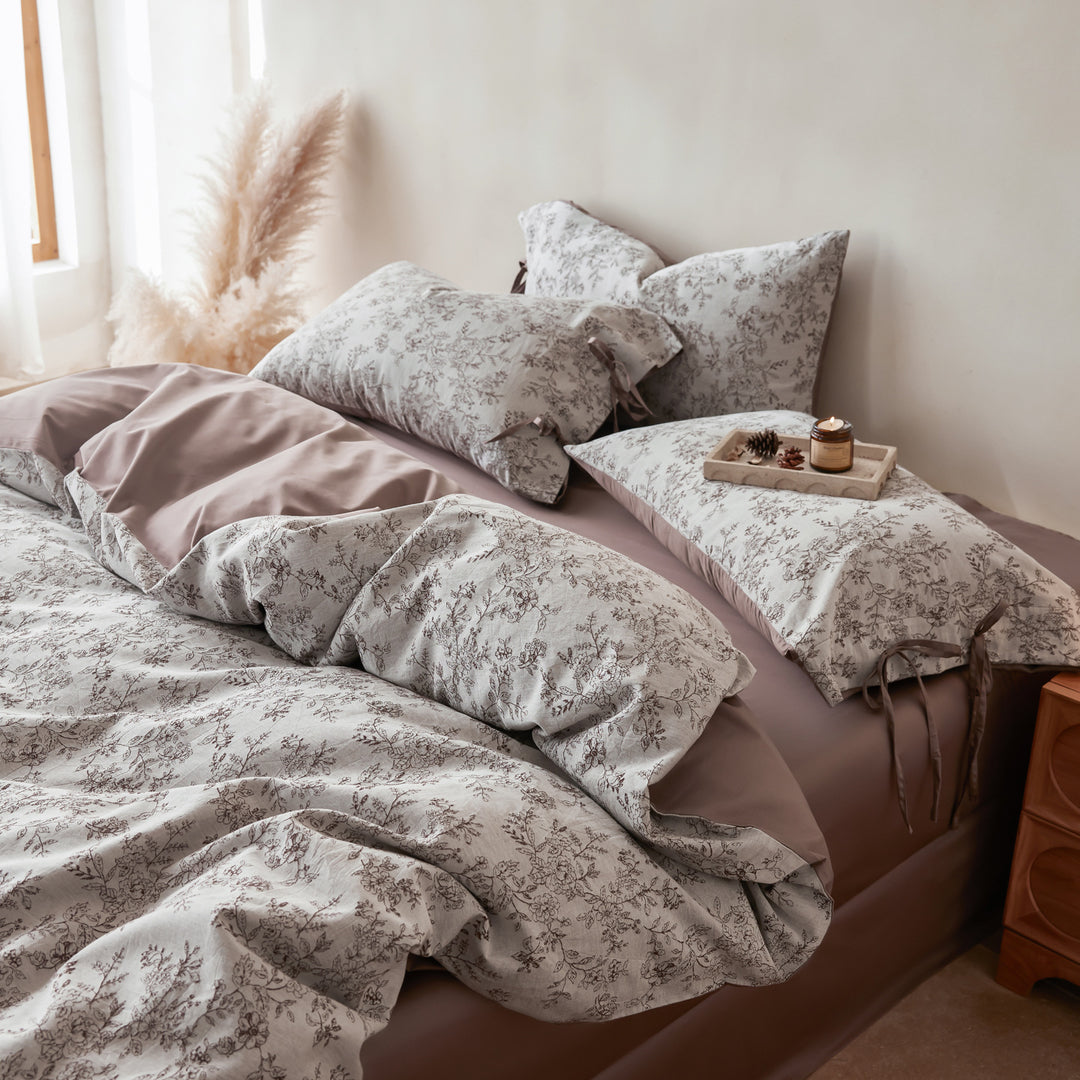 Long-staple cotton bedding, jacquard design