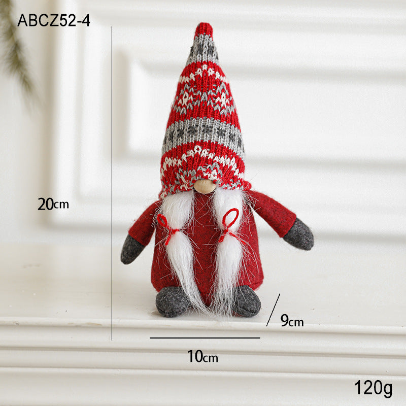 Christmas gnome, fabric hanging figure